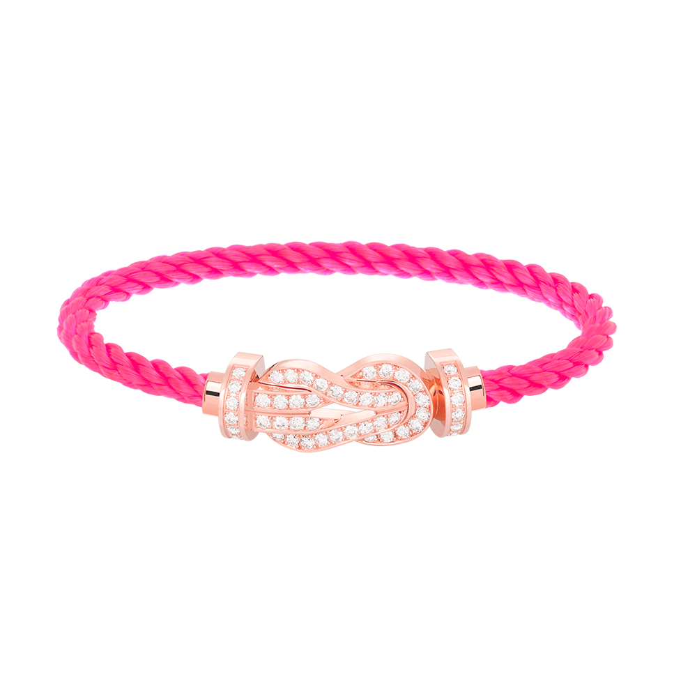 ¡®Loco¡¯CHANCE LARGE 8 FIGURE BUCKLE FULL DIAMOND BRACELET ROSE GOLD