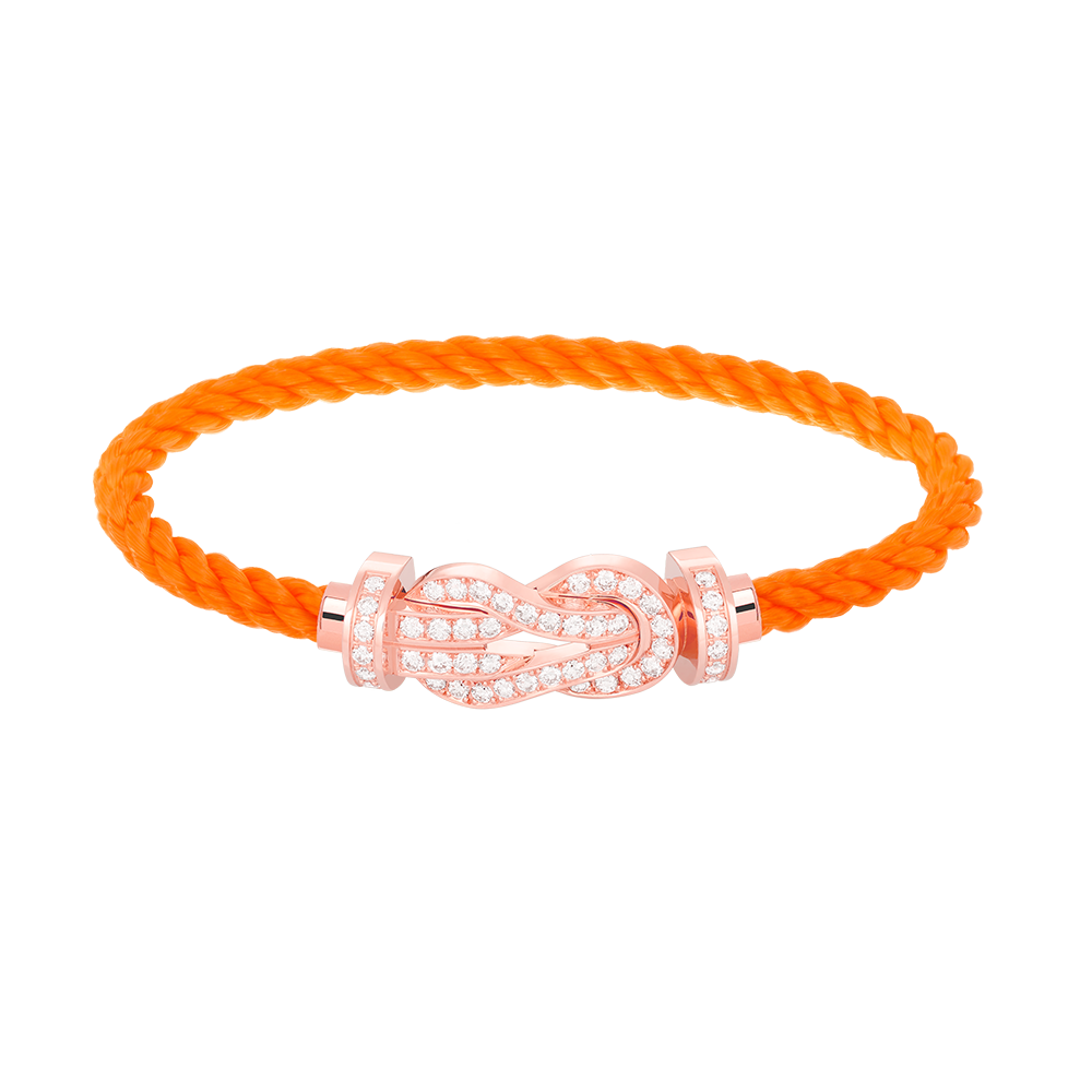 ¡®Loco¡¯CHANCE LARGE 8 FIGURE BUCKLE FULL DIAMOND BRACELET ROSE GOLD