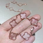 [Loco]New CLOVER 5 MOTIF ROCK CRYSTAL BRACELET