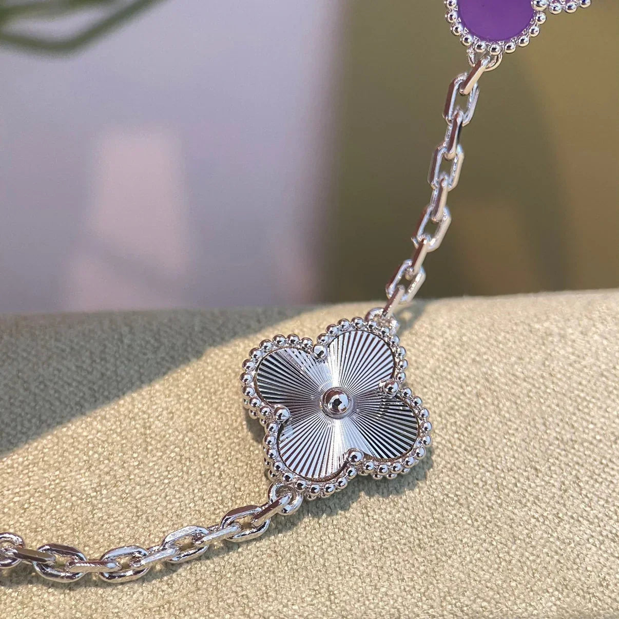 [Loco]New  CLOVER 5 MOTIF VIOLET BRACELET COLLECTION