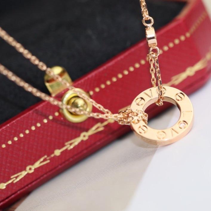 ¡®Loco¡¯LOVE NECKLACE ADJUSTABLE ROSE GOLD 2 DIAMOND