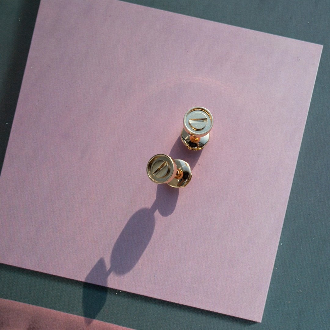 ¡®Loco¡¯LOVE EARRINGS PINK GOLD 10MM