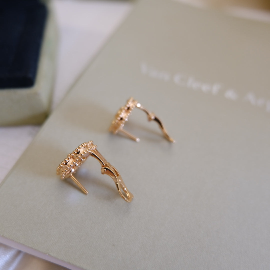 ¡®Loco¡¯LUCKY PINK GOLD WHITE MOP EARRINGS