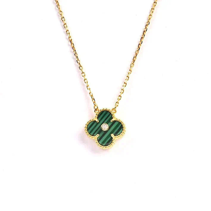 ¡®Loco¡¯CLOVER 15MM DIAMOND TURQUOISE NECKLACE
