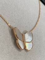 ¡®Loco¡¯BUTTERFLY GOLD MOP DIAMOND NECKLACE