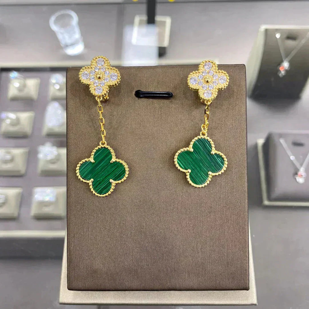 ¡®Loco¡¯CLOVER  2 MOTIFS  DIAMOND  EARRINGS (MULTIPLE CHOICESç´