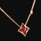 ¡®Loco¡¯STAR NECKLACE PINK GOLD 1 DIAMOND