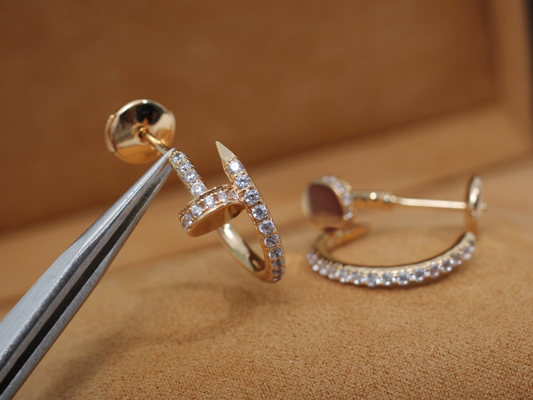 ¡®Loco¡¯JUSTE EARRINGS 12.75MM PINK GOLD DIAMOND