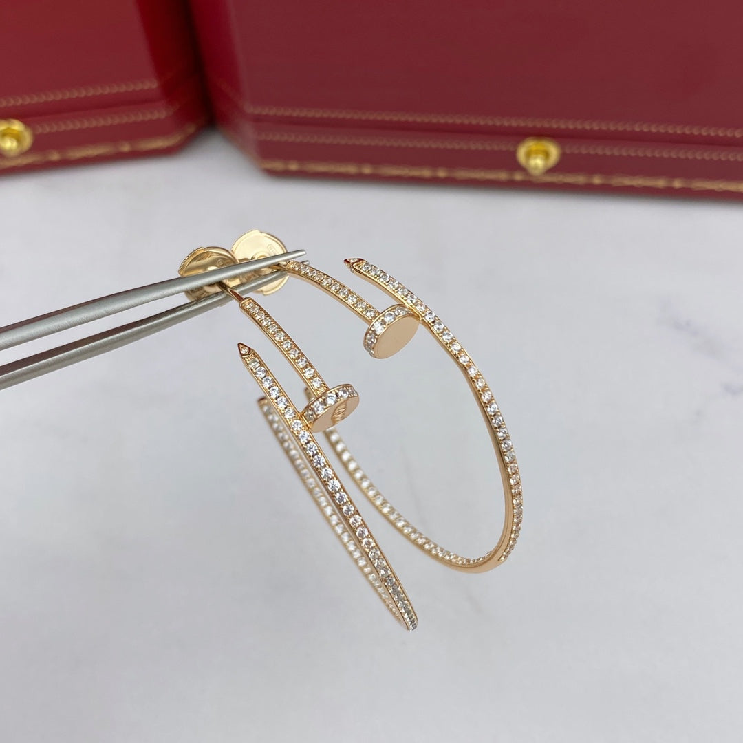 ¡®Loco¡¯JUSTE EARRINGS FULL DIAMONDS 1.8MM