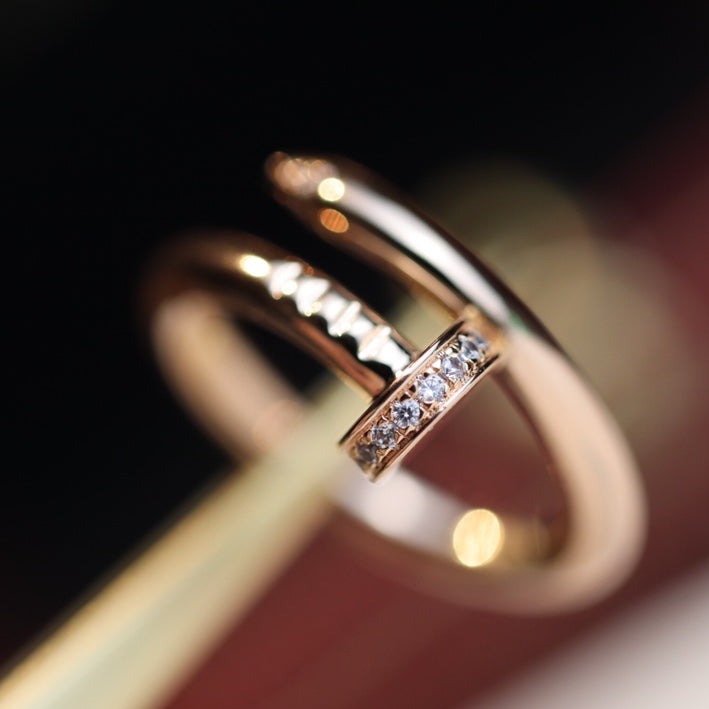 ¡®Loco¡¯JUSTE RING 2.65MM PINK GOLD DIAMOND