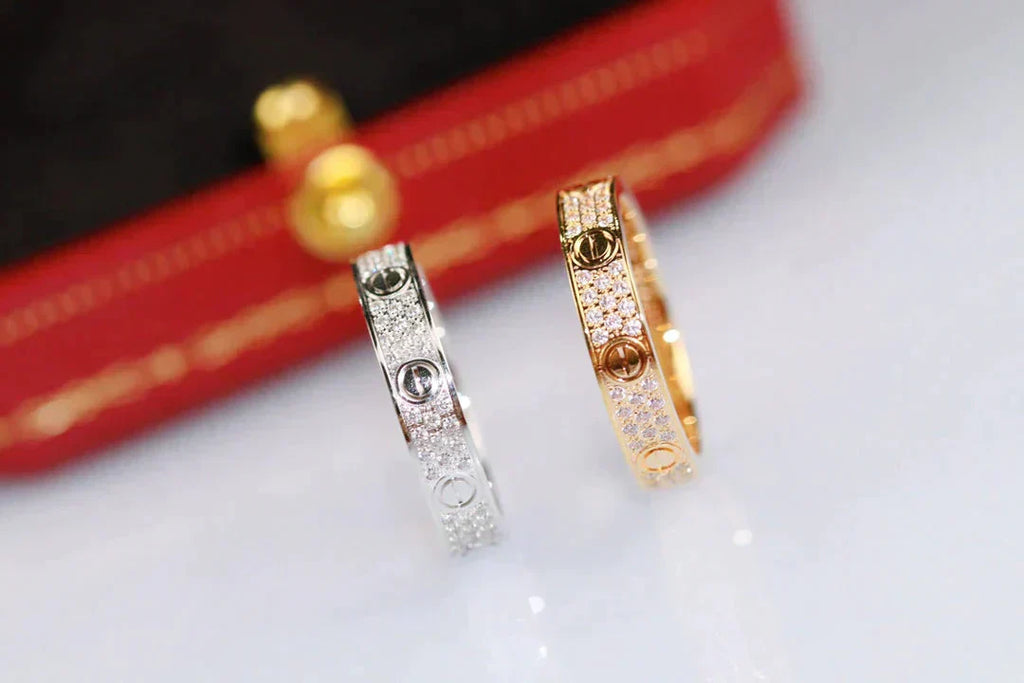 ¡®Loco¡¯LOVE RING 3.6MM DIAMOND PAVED