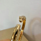 ¡®Loco¡¯PANTHERE GOLD DIAMOND OPEN BRACELET