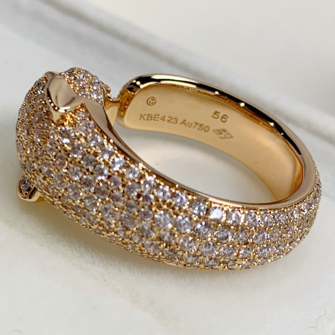 ¡®Loco¡¯PANTHERE PINK GOLD DIAMOND RING