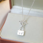 ¡®Loco¡¯POP H PEDANT SILVER NECKLACE