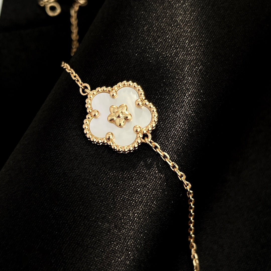 ¡®Loco¡¯LUCKY SPRING ROSE GOLD MOP BRACELET