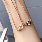¡®Loco¡¯FORCE 10 PINK GOLD DIAMOND NECKLACE