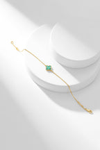 ¡®Loco¡¯CLOVER BRACELET MALACHITE 1 MOTIF