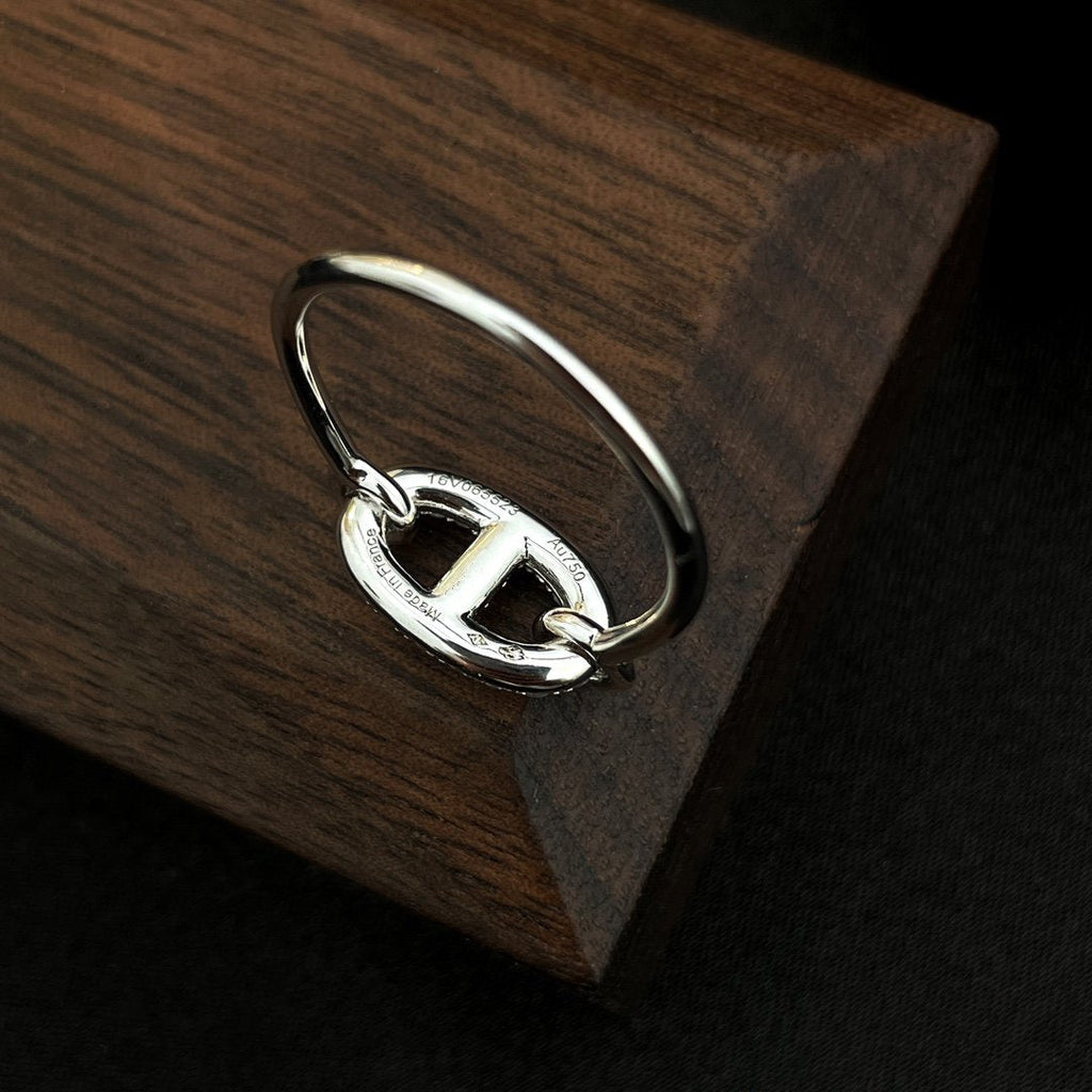 ¡®Loco¡¯RONDE SMALL SILVER DIAMOND RING