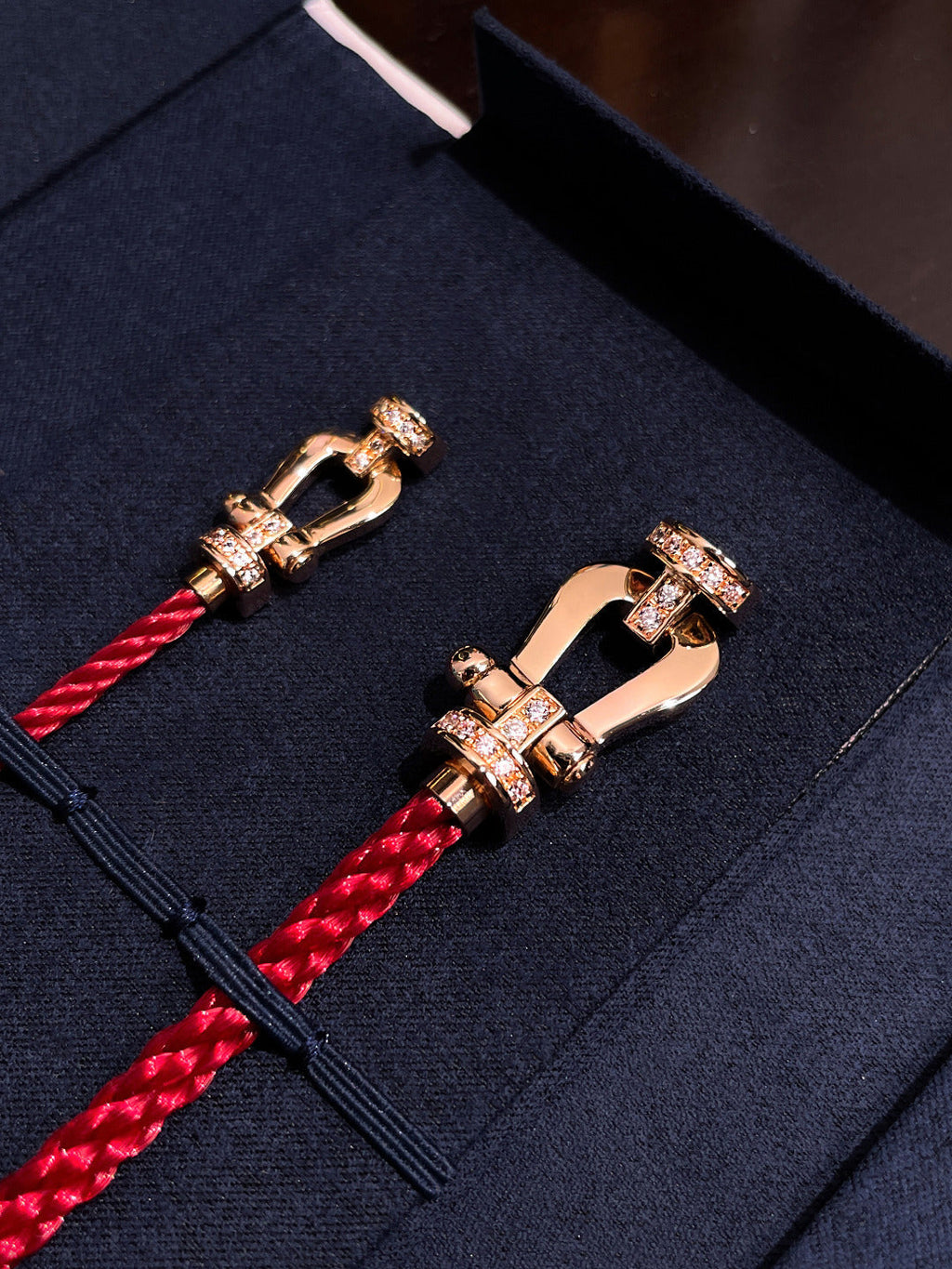¡®Loco¡¯FORCE 10 HALF DIAMOND PINK GOLD RED CORDERI LARGE AND MEDIUM MODEL