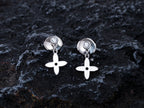 ¡®Loco¡¯VIDYLLE SILVER DIAMOND MINI DROP EARRINGS