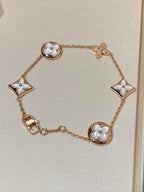 ¡®Loco¡¯STAR AND SUN 5 MOTIF MOP PINK GOLD BRACELET