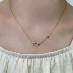 ¡®Loco¡¯FORCE 10 DIAMOND PINK GOLD NECKLACE