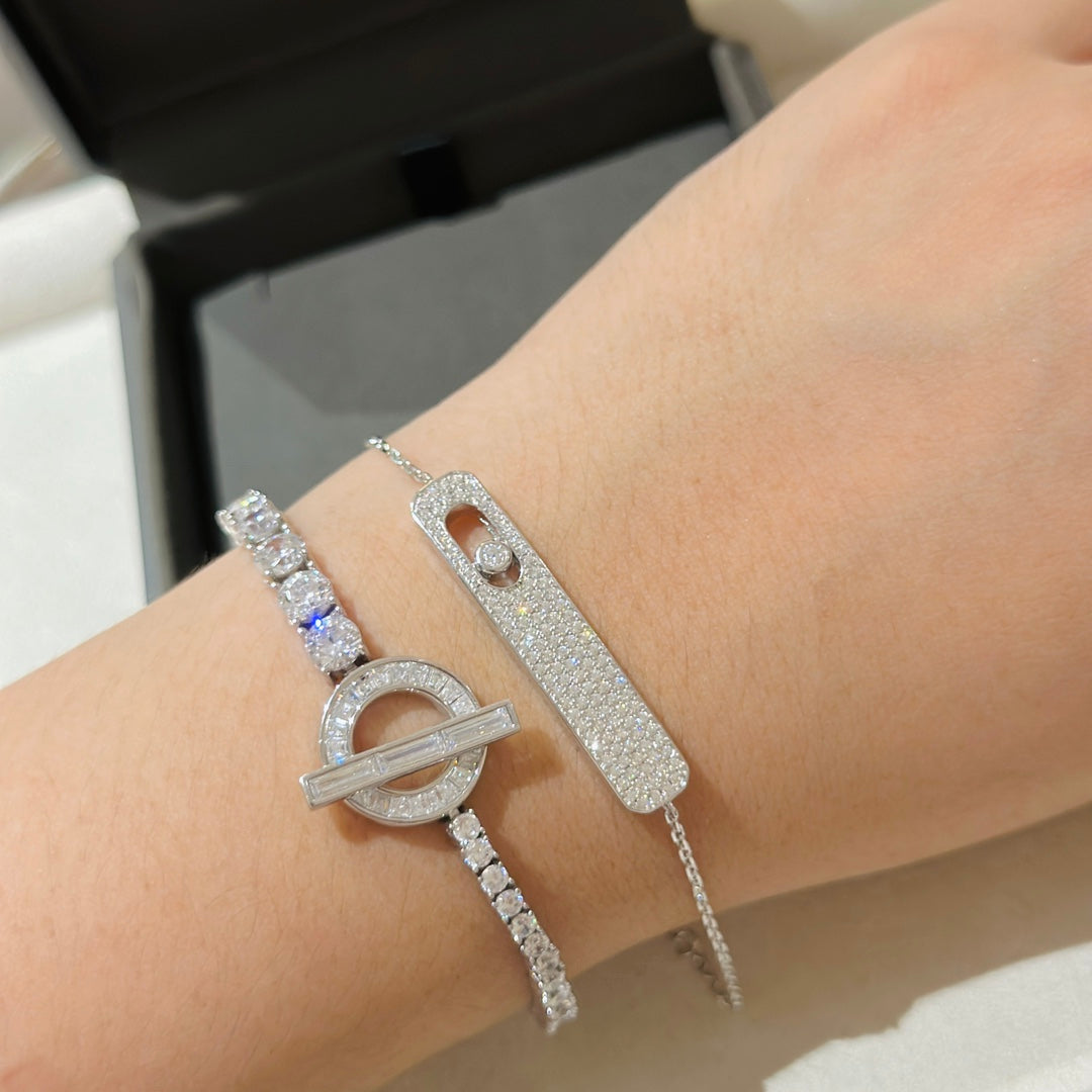 [Loco ]MOVE CLASSIQUE DIAMOND PAVED BRACELET