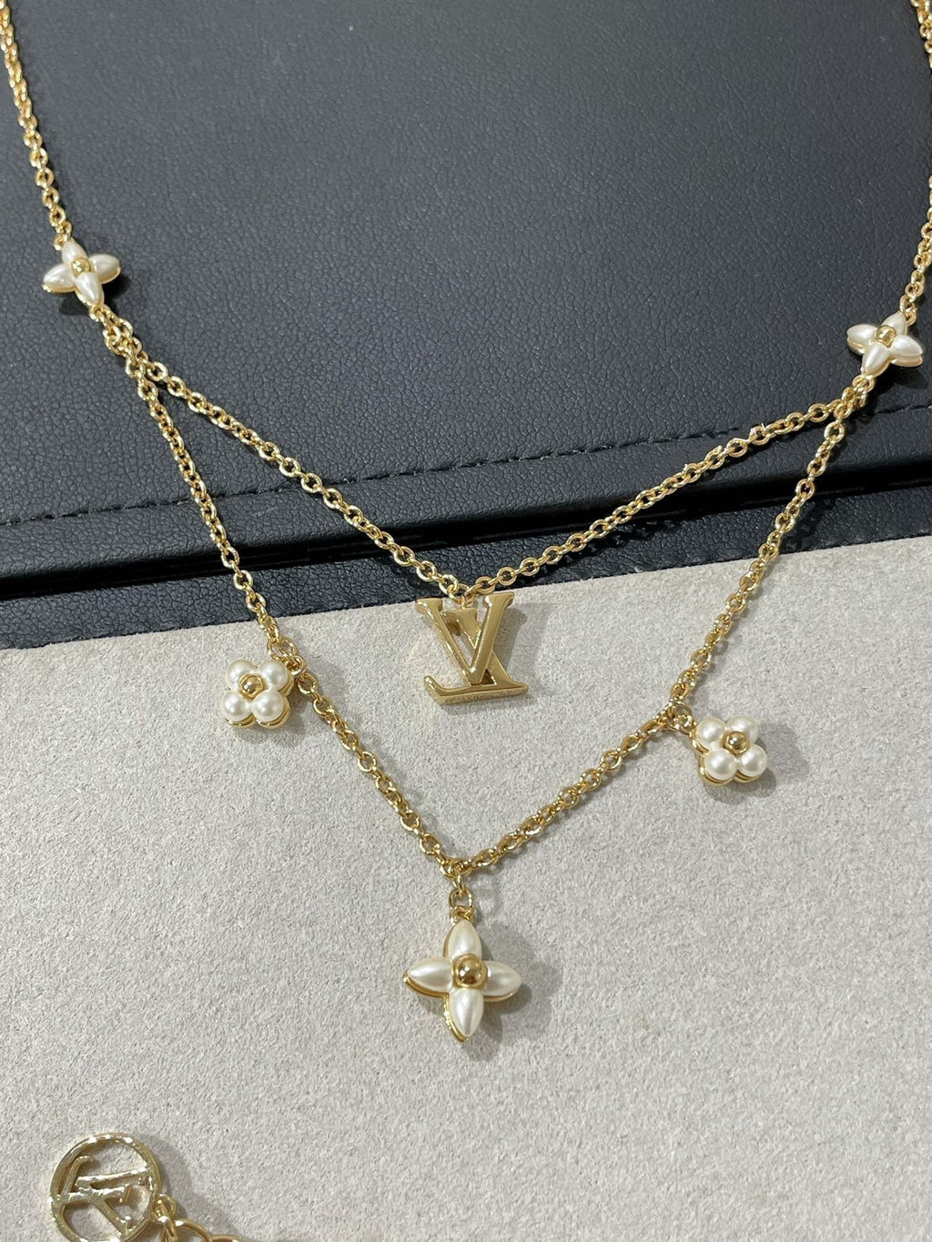 ¡®Loco¡¯FLOWERGRAM GOLD MOP DOUBLE ROW NECKLACE