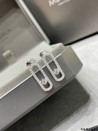 [Loco ]MOVE UNO STUD DIAMOND PAVED EARRINGS