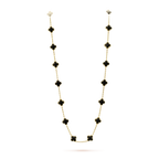 ¡®Loco¡¯CLOVER 20 MOTIFS ONYX NECKLACE