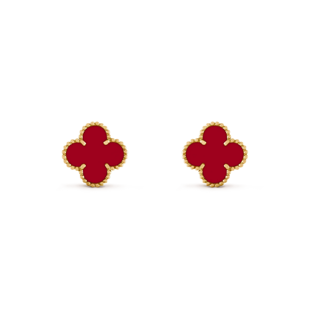 ¡®Loco¡¯CLOVER MEDIUM 1 MOTIFS CARNELIAN  EARRINGS