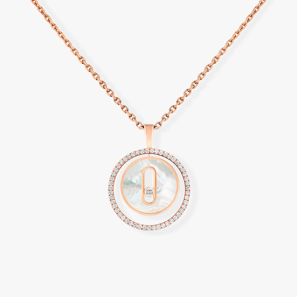 [Loco ]Loco MOVE 1 DIAMOND WHITE MOTHER OF PEARL PINK GOLD DIAMOND NECKLACE