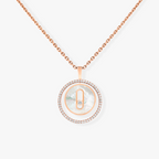 [Loco ]Loco MOVE 1 DIAMOND WHITE MOTHER OF PEARL PINK GOLD DIAMOND NECKLACE