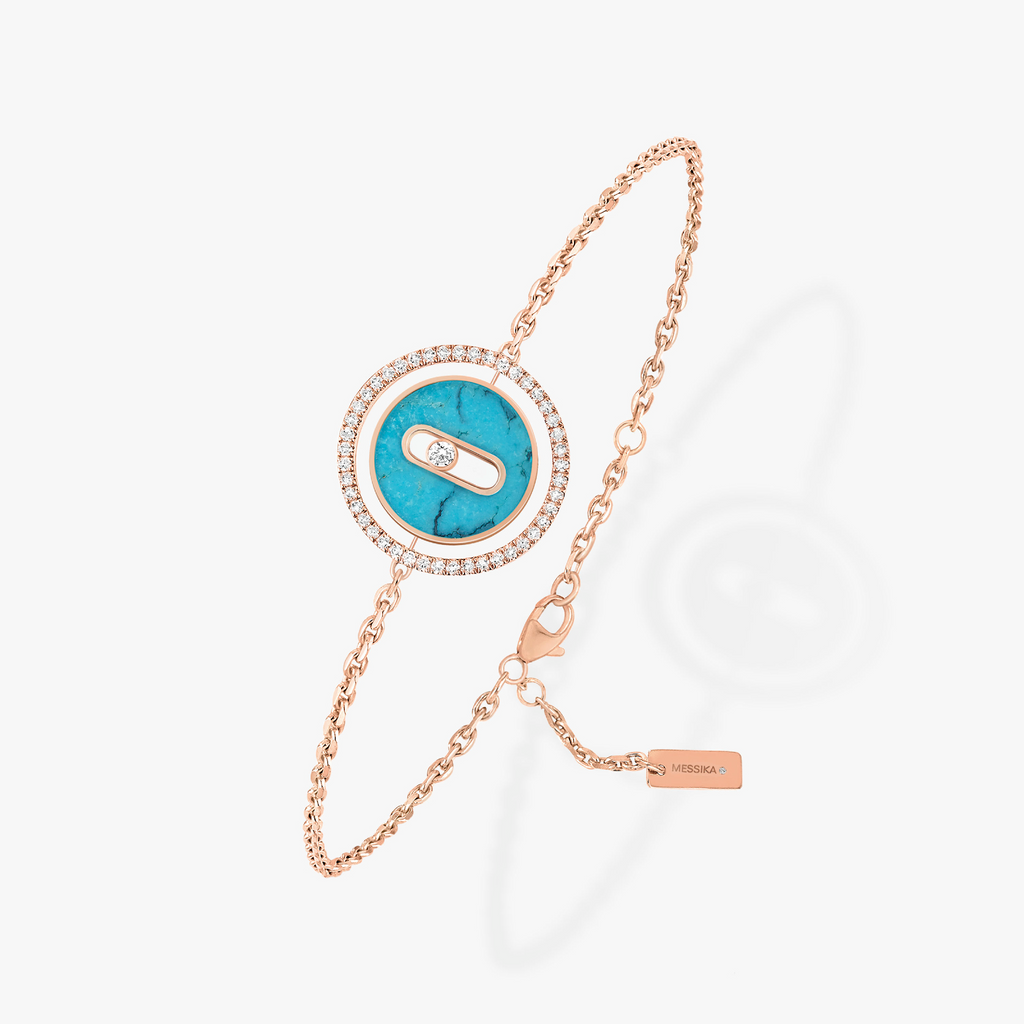 [Loco ]Loco MOVE TURQUOISE PINK GOLD DIAMOND BRACELET