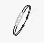 [Loco ]Messika Care(s) pink cord pavé bracelet