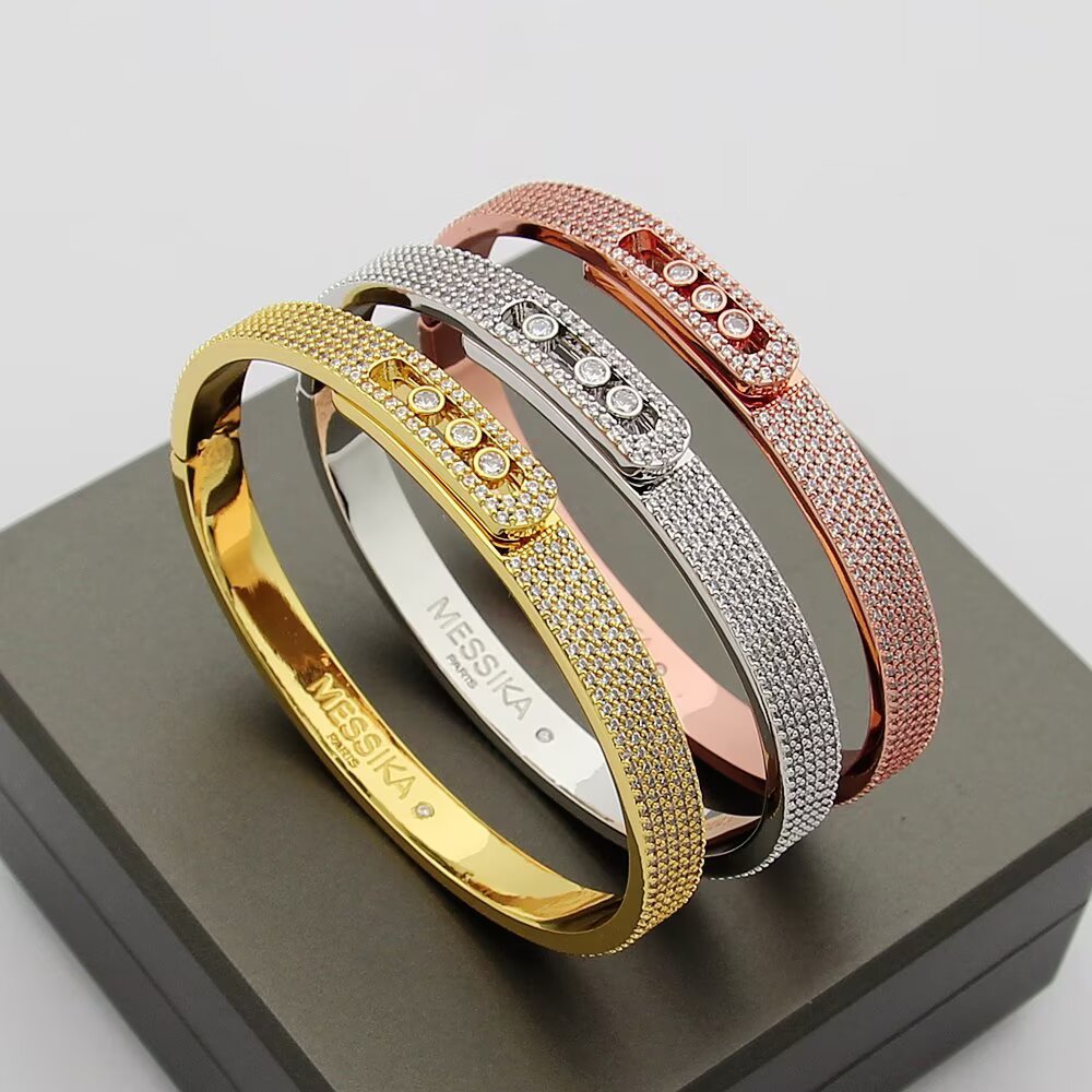 [Loco ]Move Noa Full Pavé Diamond Bangle Bracelet