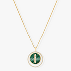 [Loco ]Loco MOVE 3 DIAMOND MALACHITE GOLD DIAMOND NECKLACE