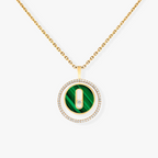 [Loco ]Loco MOVE 1 DIAMOND MALACHITE GOLD DIAMOND NECKLACE