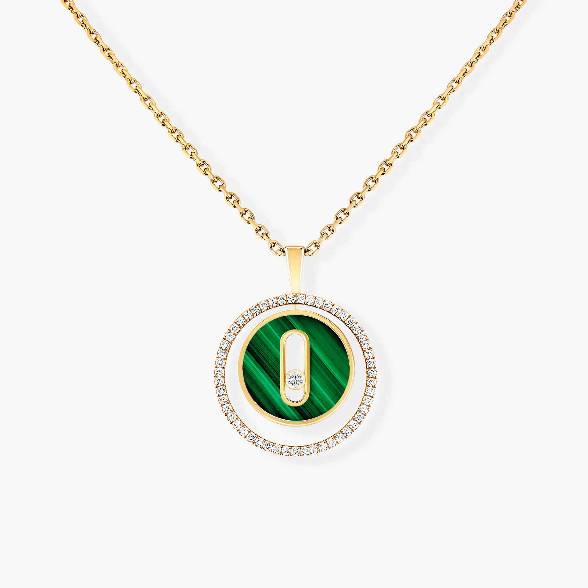 [Loco ]Loco MOVE 1 DIAMOND MALACHITE GOLD DIAMOND NECKLACE