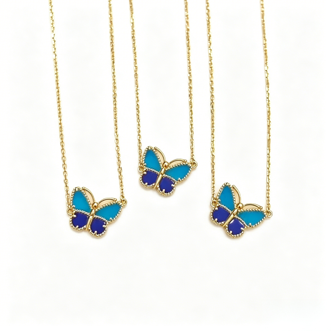 [Loco JURI] 2026 NEW LUCKY BUTTERFLY 1 MOTIFS NECKLACE