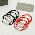 [Loco ]Messika Care(s) pink cord pavé bracelet