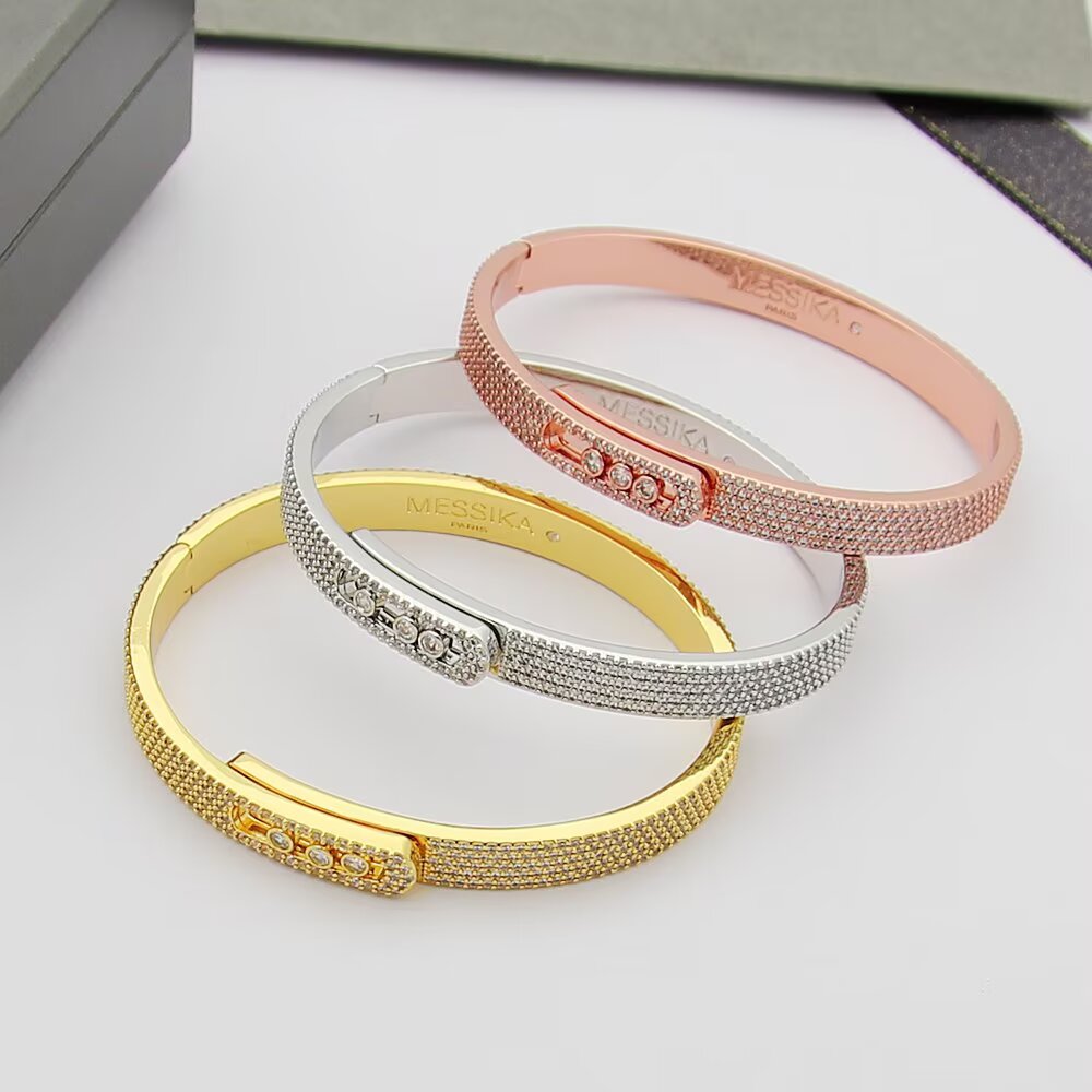 [Loco ]Move Noa Full Pavé Diamond Bangle Bracelet