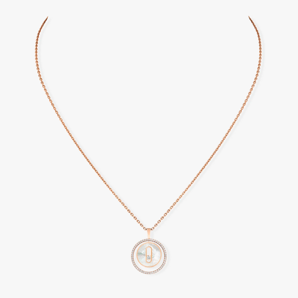 [Loco ]Loco MOVE 1 DIAMOND WHITE MOTHER OF PEARL PINK GOLD DIAMOND NECKLACE