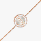 [Loco ]Loco MOVE WHITE MOTHER OF PEARL PINK GOLD DIAMOND BRACELET