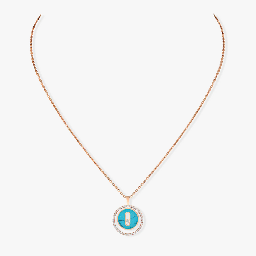 [Loco ]Loco MOVE 1 DIAMOND TURQUOISE PINK GOLD DIAMOND NECKLACE