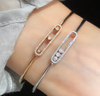 [Loco ]Move Pavé Diamond Bangle Bracelet M