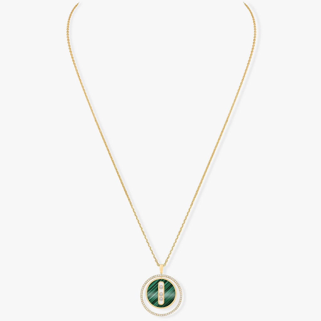 [Loco ]Loco MOVE 3 DIAMOND MALACHITE GOLD DIAMOND NECKLACE