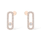 [Loco ]MOVE UNO STUD DIAMOND PAVED EARRINGS