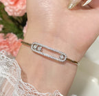 [Loco ]Move Pavé Diamond Bangle Bracelet M