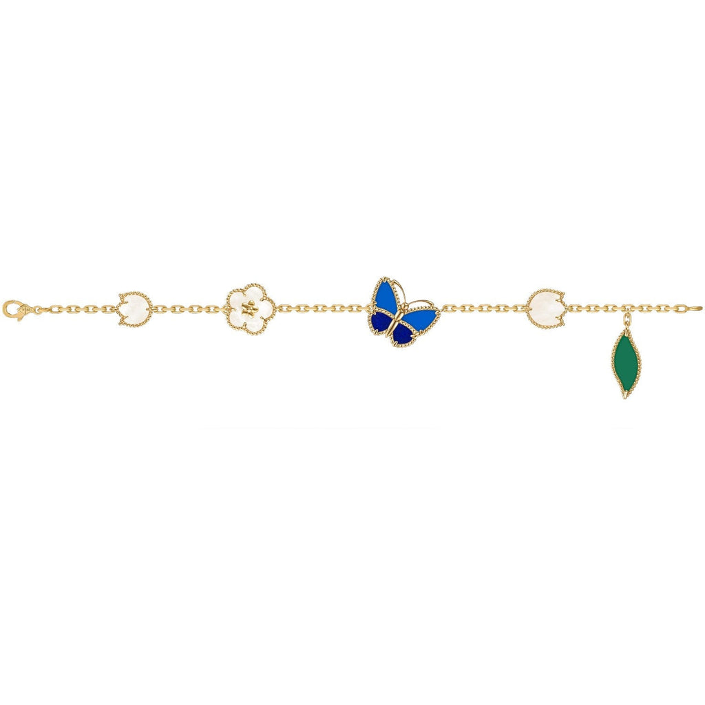 [Loco JURI]LUCKY SPRING BUTTERFLY 5 MOTIF BRACELET